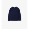 Maglione in lana e cashmere con toppa a quadri