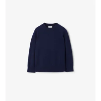 Maglione in lana e cashmere con toppa a quadri