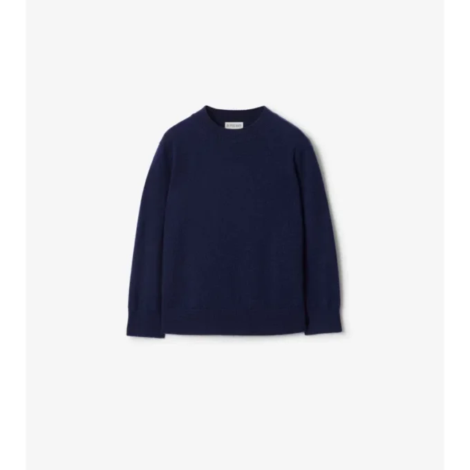 Maglione in lana e cashmere con toppa a quadri