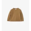 Maglione in lana e cashmere con toppa a quadri