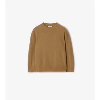 Maglione in lana e cashmere con toppa a quadri