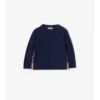 Maglione in lana e cashmere con toppa a quadri