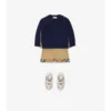 Maglione in lana e cashmere con toppa a quadri