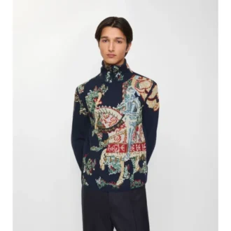 Maglione in lana Heraldic Knight