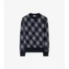 Maglione in misto lana con motivo a quadri
