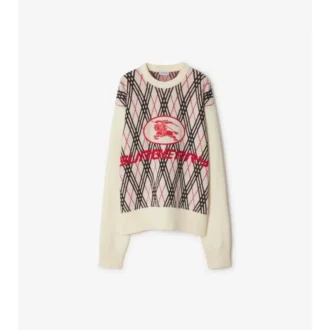 Maglione in misto lana con motivo Argyle
