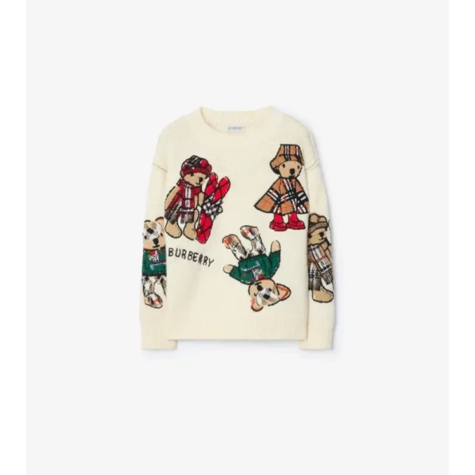 Maglione in misto lana con Thomas Bear and Friends