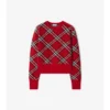 Maglione in misto lana e cashmere a quadri