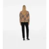 Maglione in misto lana e mohair con motivo a quadri