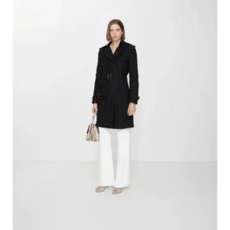 Mid-Length Paisley Lace Foxfield Trench Coat