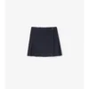 Mini gonna in nylon elasticizzato a pieghe