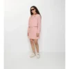 Mini gonna in nylon elasticizzato a pieghe