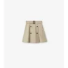 Mini gonna trench in Gabardine