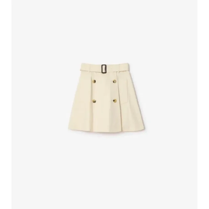 Mini gonna trench in Gabardine