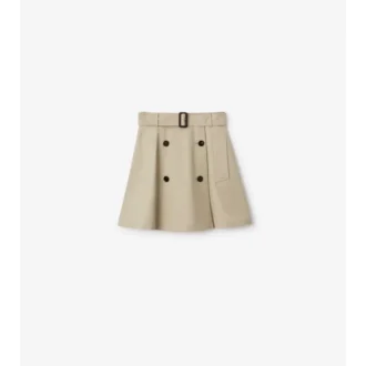 Mini gonna trench in Gabardine