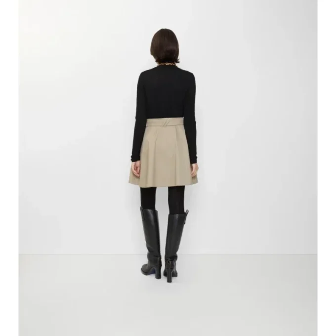 Mini gonna trench in Gabardine