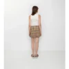Mini kilt in lana a quadri con pieghe
