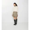 Mini kilt in lana con motivo a quadri