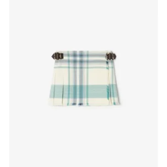 Mini kilt in misto viscosa con motivo a quadri