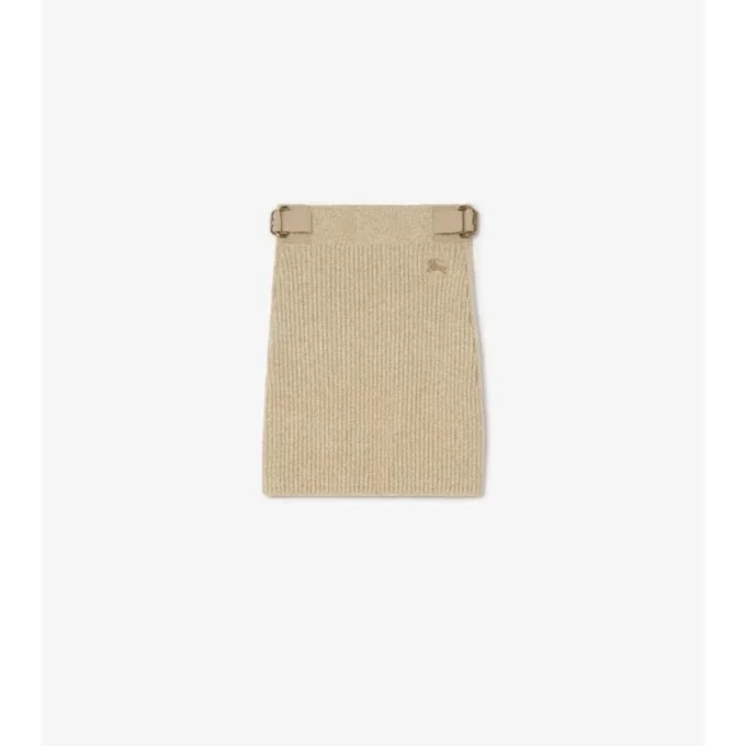 Minigonna in lana e cashmere