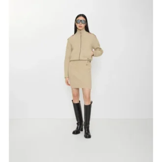 Minigonna in lana e cashmere