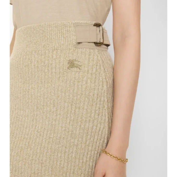 Minigonna in lana e cashmere