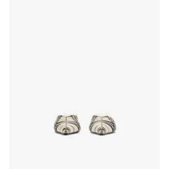 Mules in pelle intrecciata a quadri