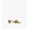 Mules Sloane con motivo a quadri in strass