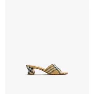 Mules Sloane con motivo a quadri in strass
