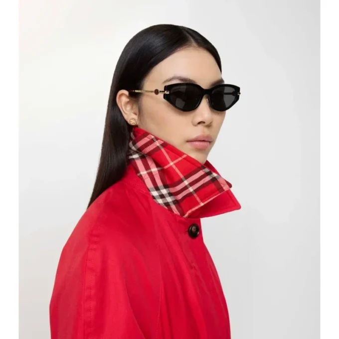 Occhiali da sole cat-eye EKD in metallo
