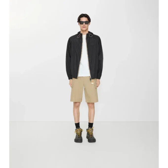 Pantaloncini cargo in nylon