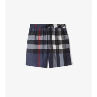 Pantaloncini da bagno con motivo a quadri