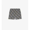 Pantaloncini da bagno con motivo a quadri