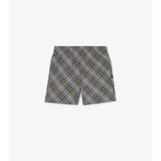 Pantaloncini da bagno con motivo a quadri