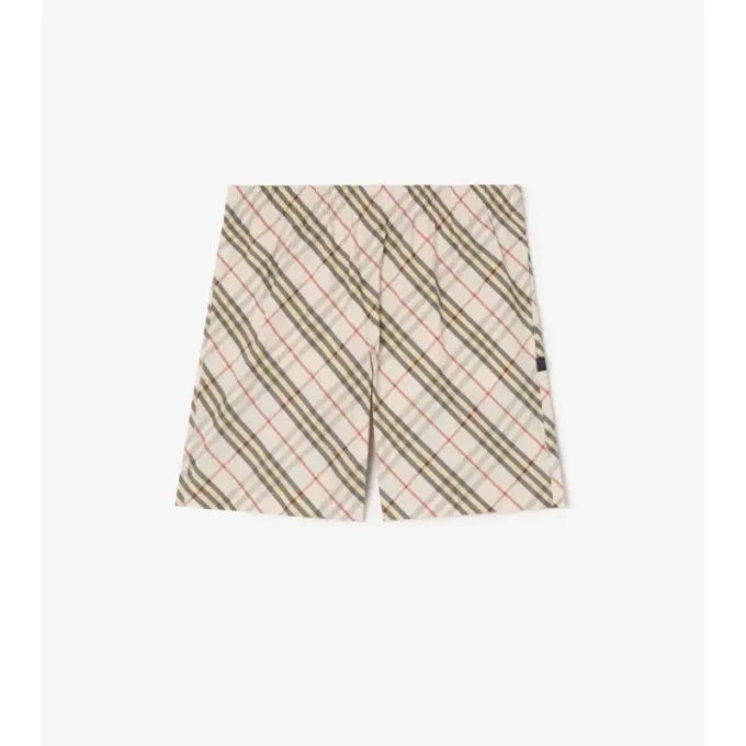 Pantaloncini da bagno con motivo a quadri