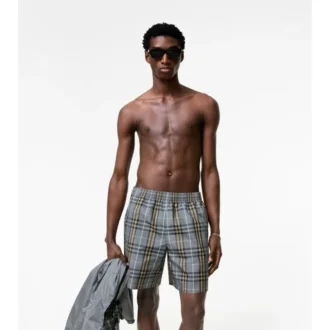Pantaloncini da bagno con motivo a quadri