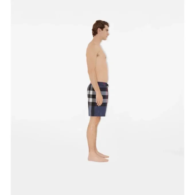 Pantaloncini da bagno con motivo a quadri