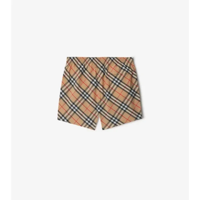 Pantaloncini da bagno con motivo a quadri