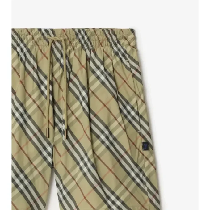 Pantaloncini da bagno con motivo a quadri