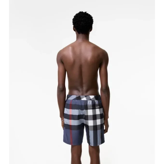 Pantaloncini da bagno con motivo a quadri