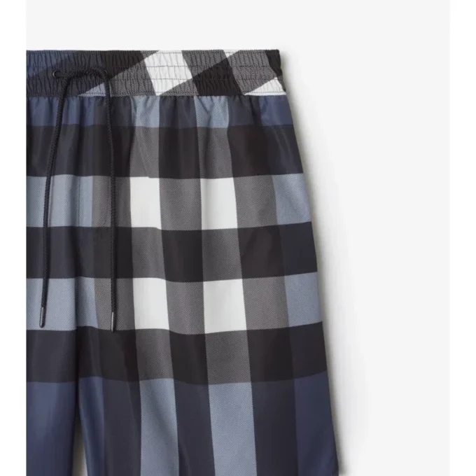 Pantaloncini da bagno con motivo a quadri