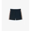 Pantaloncini da bagno con rifiniture a quadri