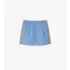 Pantaloncini da bagno con rifiniture a quadri