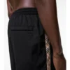 Pantaloncini da bagno con rifiniture a quadri