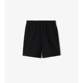 Pantaloncini EKD in cotone con ricamo a punto croce