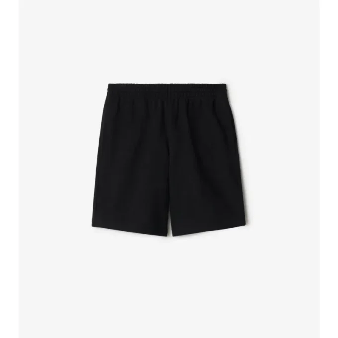 Pantaloncini EKD in cotone con ricamo a punto croce