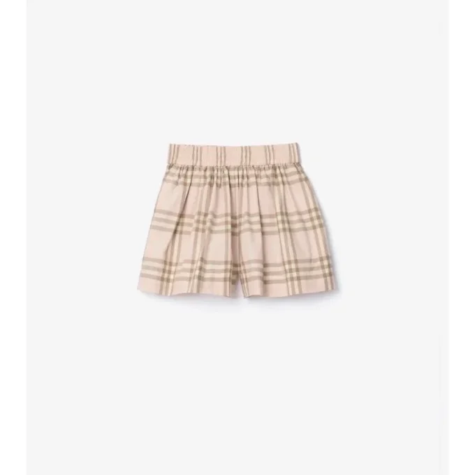Pantaloncini in cotone a quadri