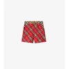 Pantaloncini in cotone a quadri