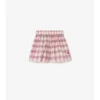 Pantaloncini in cotone a quadri