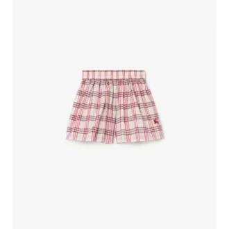 Pantaloncini in cotone a quadri